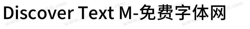 Discover Text M字体转换